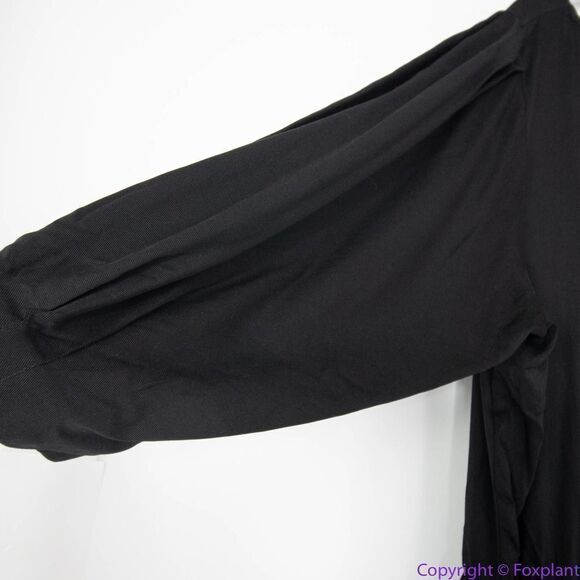 NEW Eloquii black Cropped Jumpsuit with Button Front, 20 - Picture 13 of 16